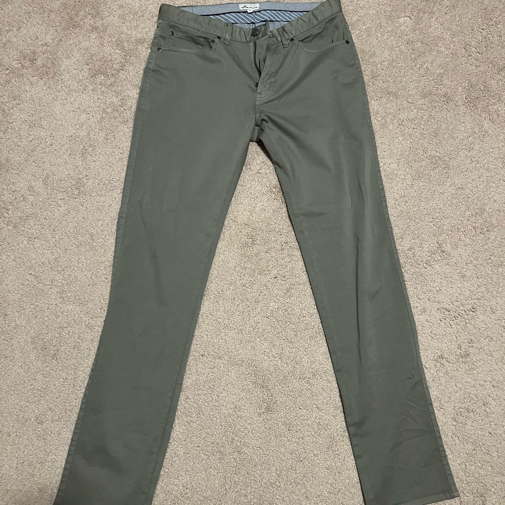 Peter Millar Men's Olive Green Pants